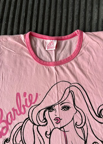 Kadın Pembe Barbie Baskılı Tişört - Görsel 5