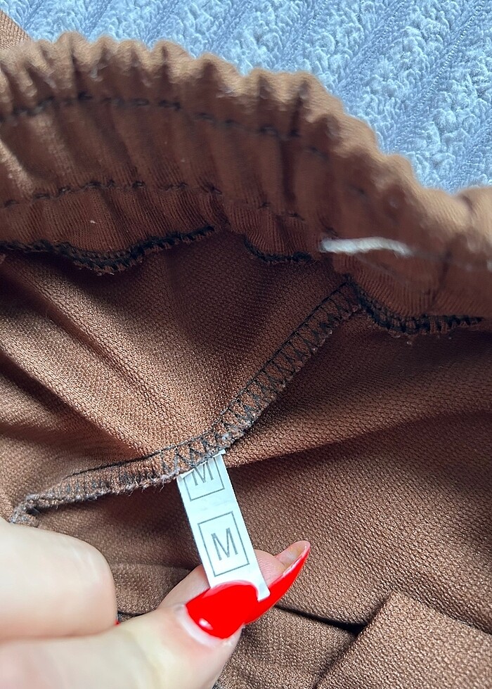 Kahverengi kadın eşofman - Görsel 4