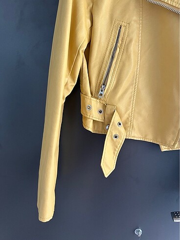Bershka vintage sarı ceket - Görsel 3