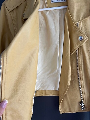 Bershka vintage sarı ceket - Görsel 5