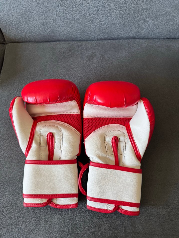 Kırmızı Deri Erkek Boks Eldiveni KİMONO - Görsel 2