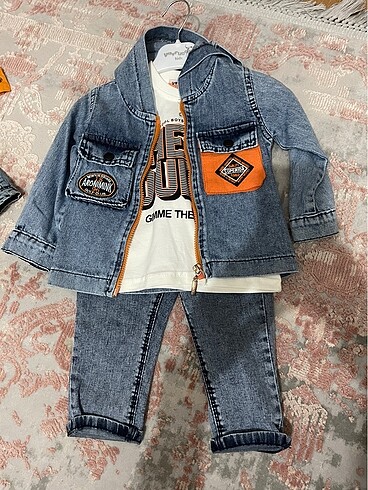 Erkek bebek 3 lü kot takım