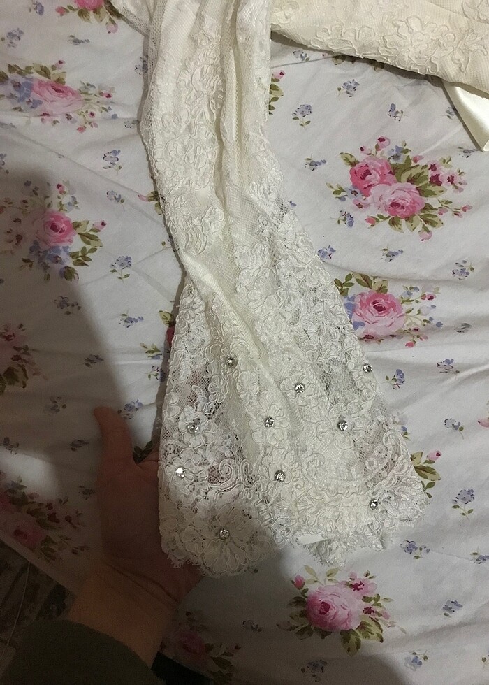 Fransız danteli gelinlik - Görsel 2