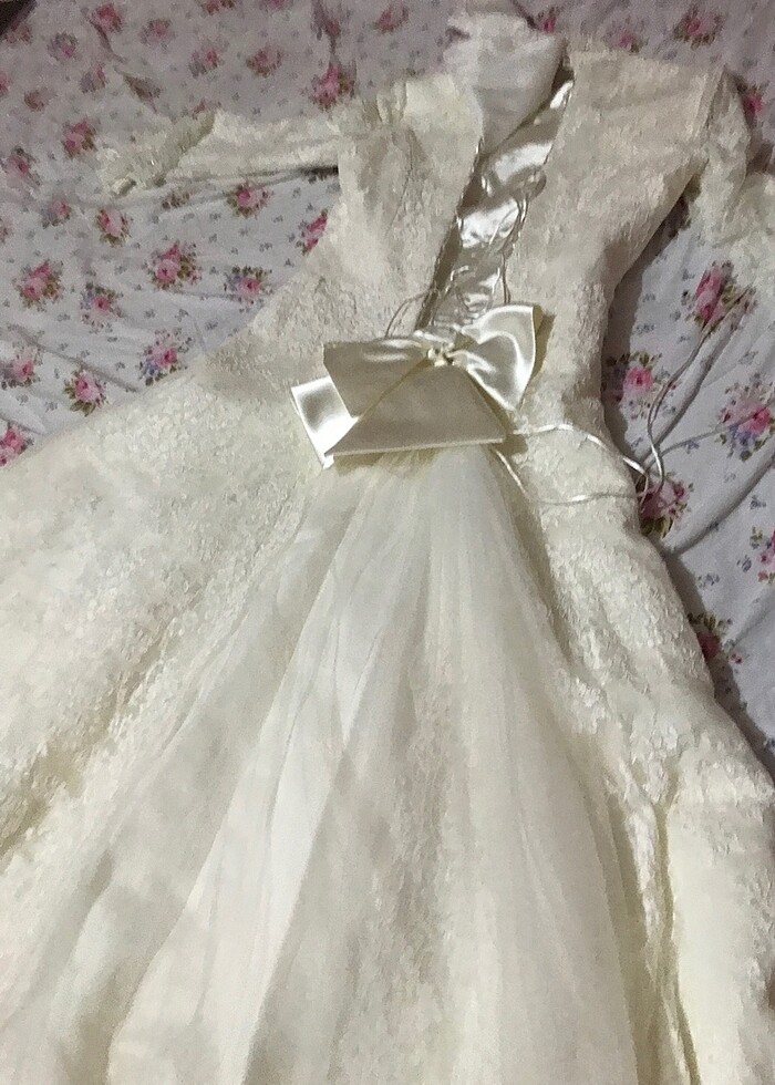 Fransız danteli gelinlik - Görsel 4