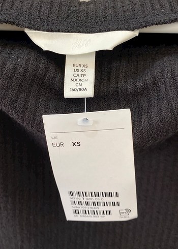 Kız Çocuk Siyah Triko Kısa Kollu Bluz - Görsel 2