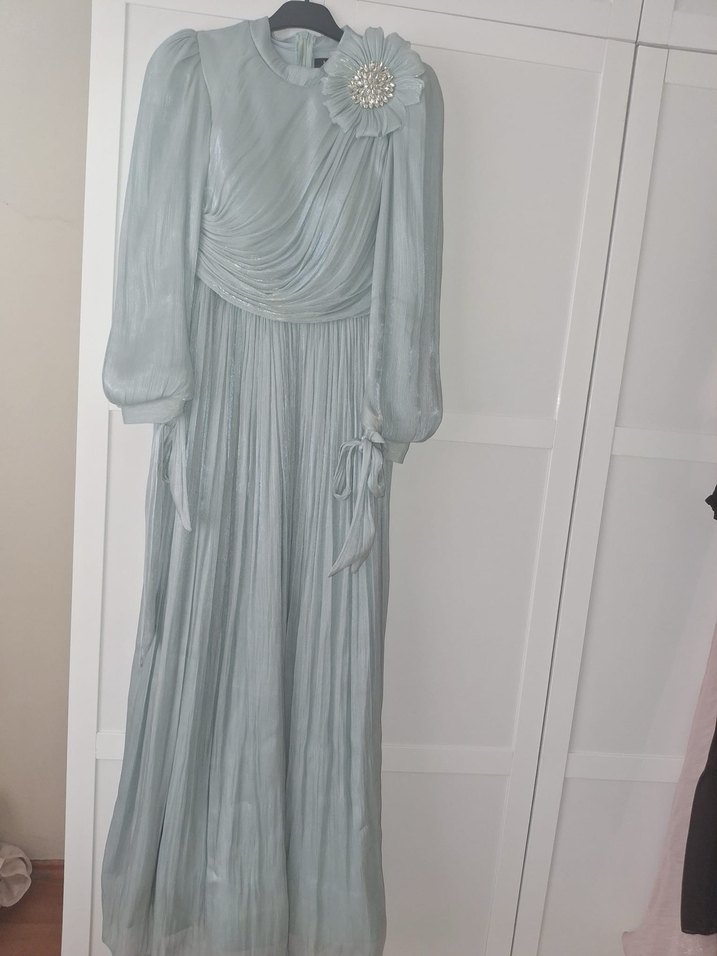 Uzun tesettür abiye - Görsel 2