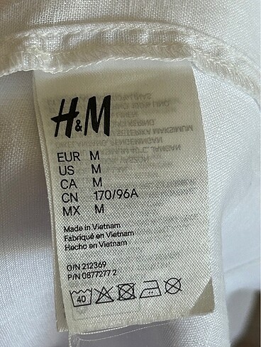 m Beden H&M yakası büzgülü bluz