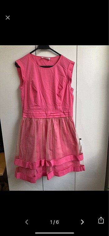ROMAN KADIN PEMBE ELBİSE