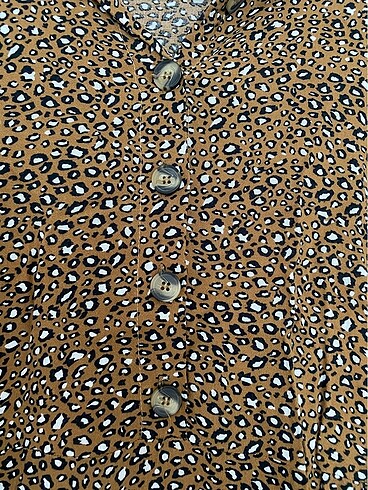 Defacto Leoparlı elbise