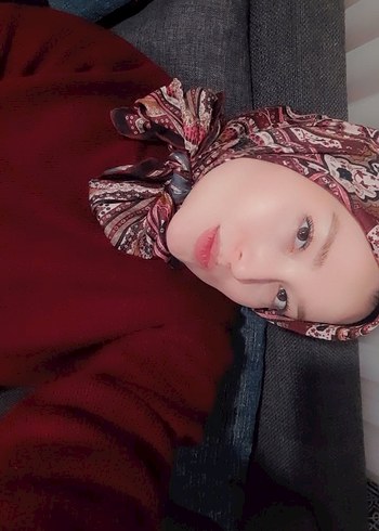 Bordo Etnik dedenin Eşarp - Görsel 8