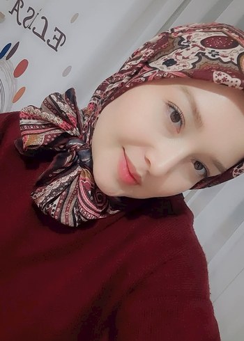 Bordo Etnik dedenin Eşarp - Görsel 7