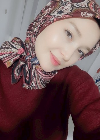 Bordo Etnik dedenin Eşarp - Görsel 6