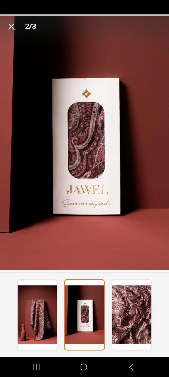 Bordo Etnik dedenin Eşarp - Görsel 3