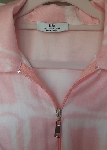xl Beden pembe Renk Pembe Bağcıklı Midi tunik l xl beden