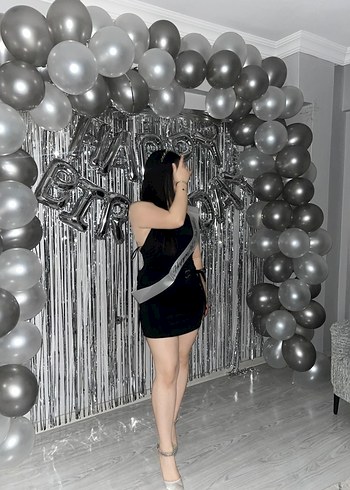 Siyah Halter Yaka Midi Kemerli Mini Elbise - Görsel 2