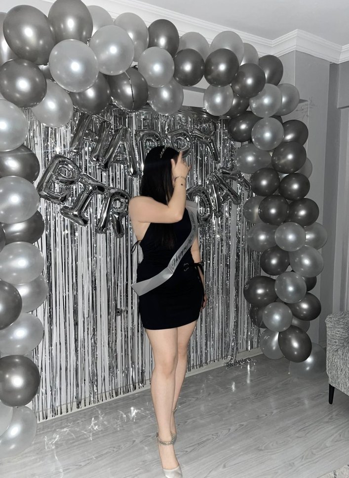 Siyah Halter Yaka Midi Kemerli Mini Elbise - Görsel 2