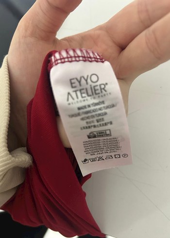 Kırmızı Straplez Uzun Drapeli Elbise - Görsel 4