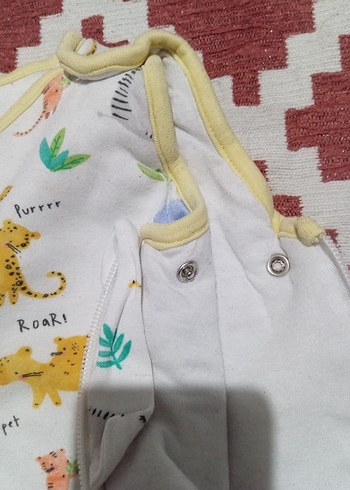 Çok Renkli Hayvan Desenli Bebek Uyku Tulumu - Görsel 3