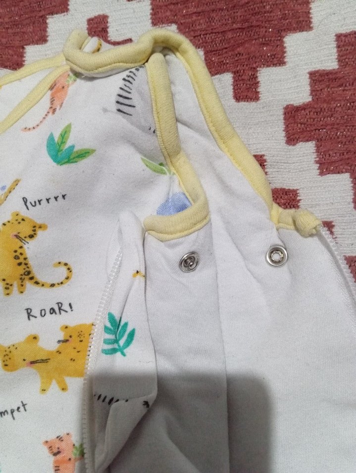 Çok Renkli Hayvan Desenli Bebek Uyku Tulumu - Görsel 3