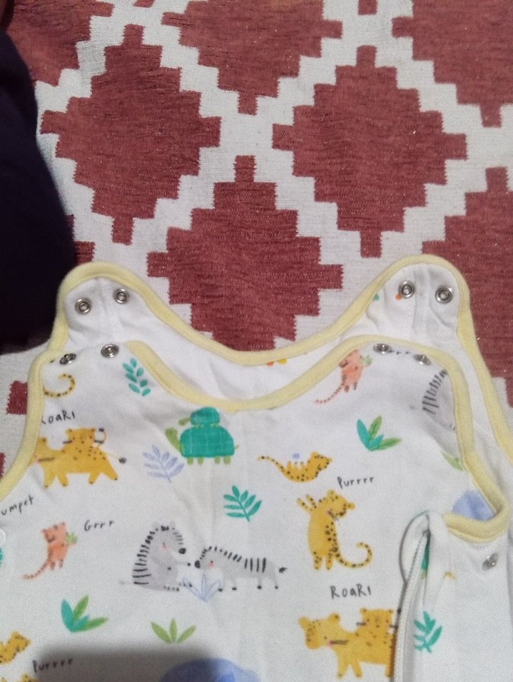 Çok Renkli Hayvan Desenli Bebek Uyku Tulumu - Görsel 4