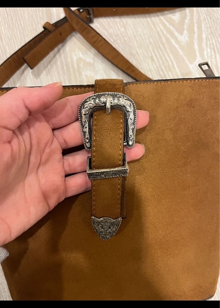 Oxxo Süet Çanta - Görsel 2