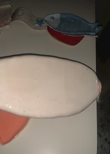 El yapımı seramik havuç tabak Seti - Görsel 2