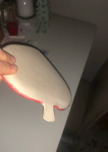 El yapımı seramik çilek küçük tabak - Görsel 3