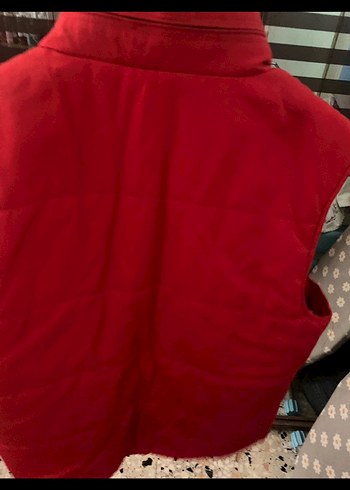 Düğmeli Kırmızı erkek yelek - Görsel 3