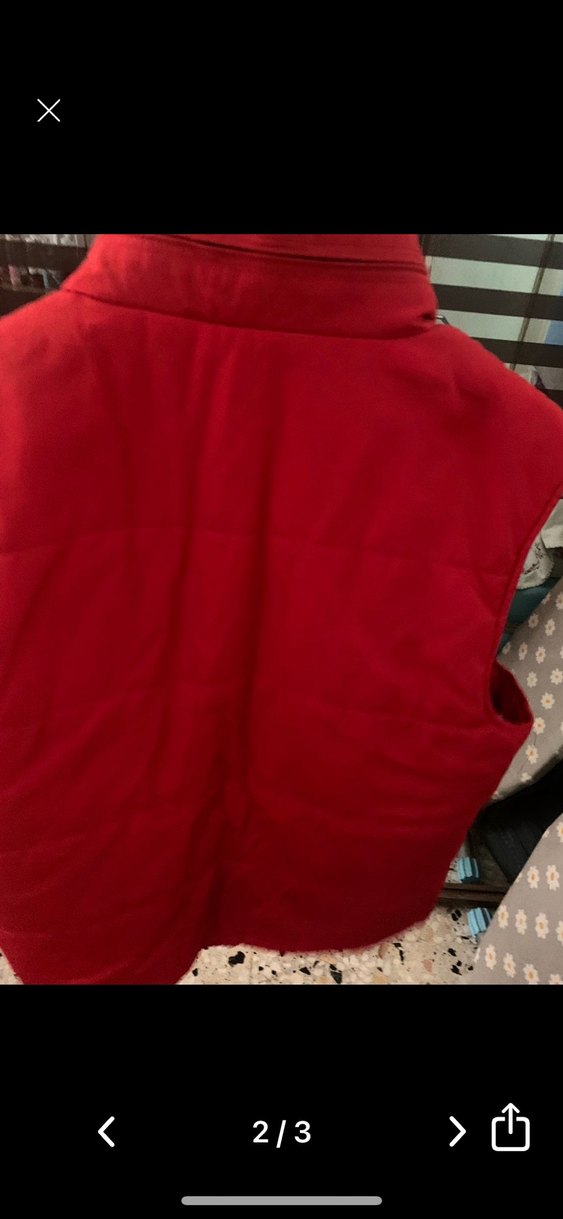 Düğmeli Kırmızı erkek yelek - Görsel 3