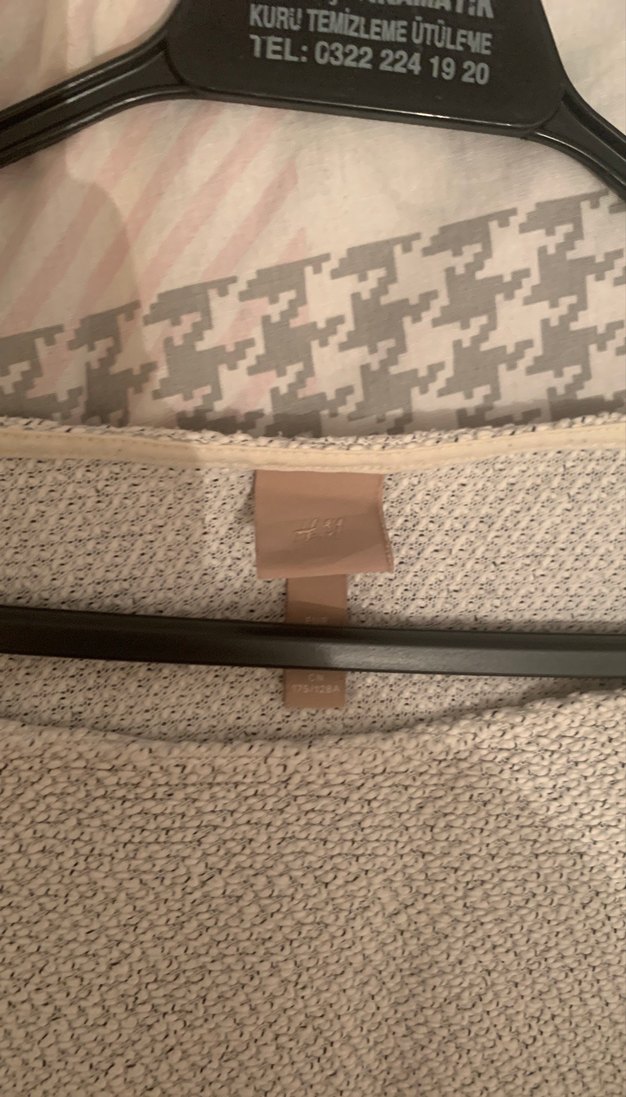 Kadın Gri Bohem Örgü Uzun Kollu Kazak - Görsel 3