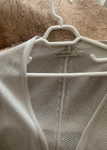 LCW yarasa kollu çeket simli krem rengi - Görsel 8