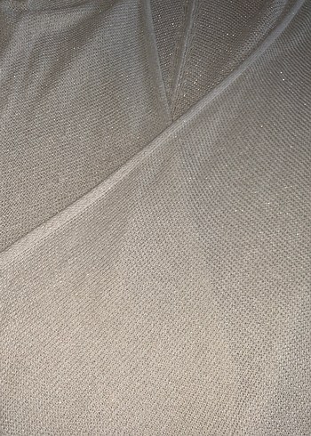 LCW yarasa kollu çeket simli krem rengi - Görsel 10