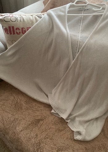 LCW yarasa kollu çeket simli krem rengi - Görsel 9