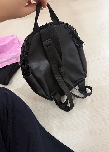 Siyah Kedi Figürlü Peluş çanta - Görsel 5