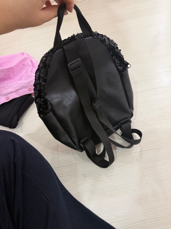 Siyah Kedi Figürlü Peluş çanta - Görsel 5