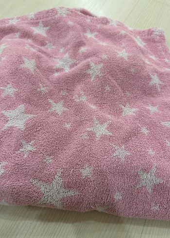 Kız Çocuk Pembe Kapüşonlu Bornoz - Görsel 6