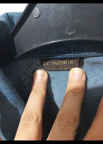 Düğmeli Mavi çocuk Denim Ceket - Görsel 3