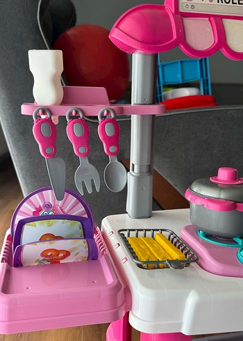 Beden Pastel Pembe Çocuk Mutfak Seti