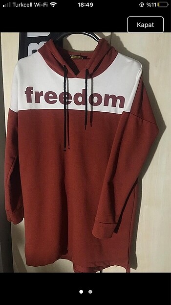 Spor tunik kadın uzun sweatshirt