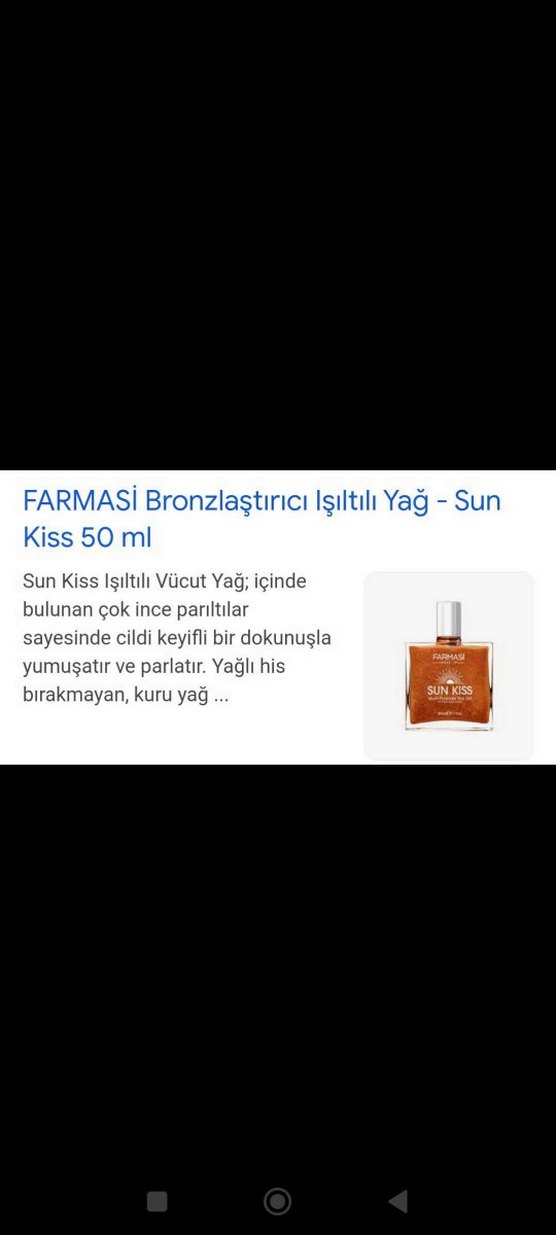 Farmasi Sun Kiss Bronzlaştırıcı Işıltılı Yağ 50 ml - Görsel 2