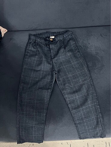 H&M H&M ekose lacivert pantolon