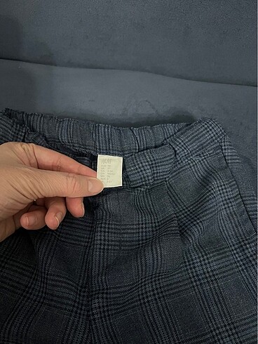 24-36 Ay Beden H&M ekose lacivert pantolon