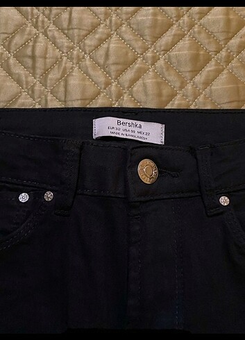 bershka siyah jean kot şort