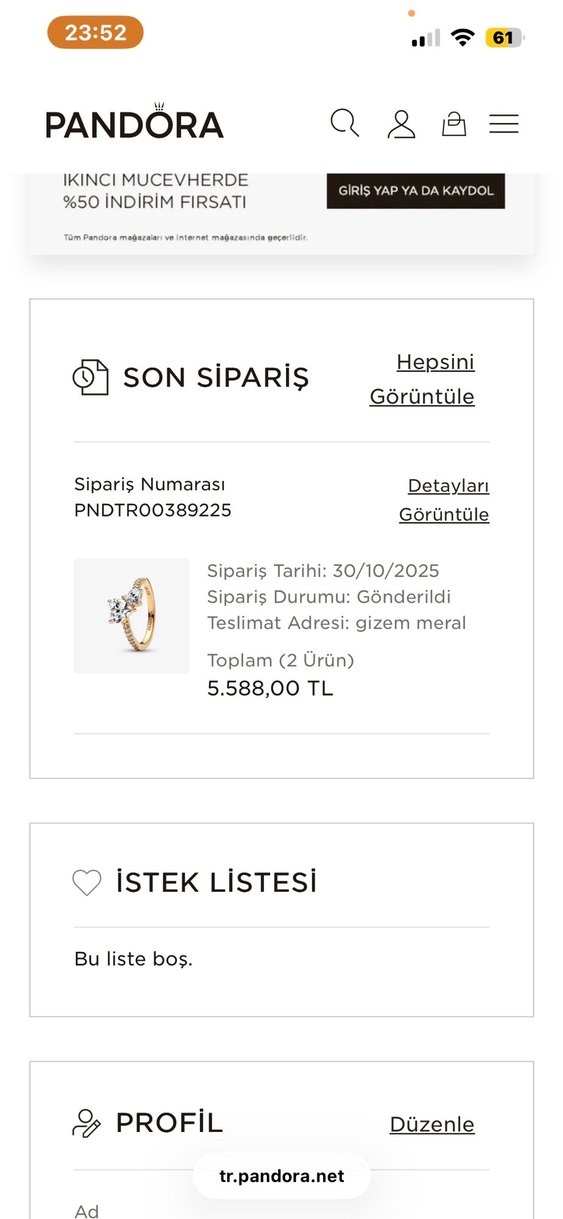 Pembe Pul İşlemeli Kadın Yüzük - Görsel 4