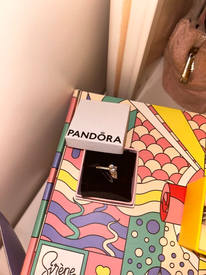 Pembe Pul İşlemeli Kadın Yüzük - Görsel 2