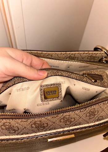 Guess Kahverengi Deri Kadın Çanta - Görsel 3