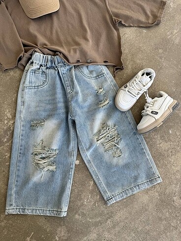 Tas detayli kiz cocuk jean