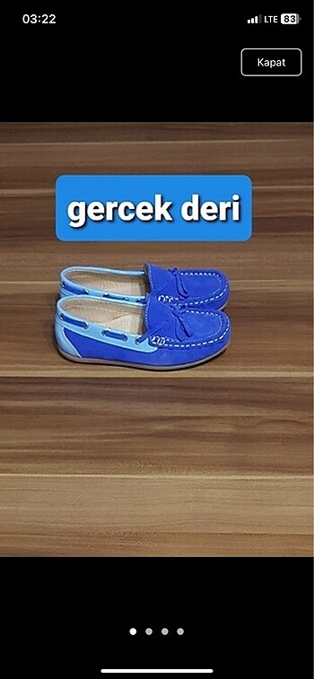 Gerçek deri ayakkabı