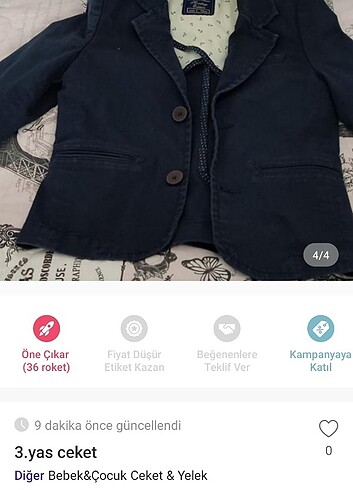 Ceket 3 yaş 
