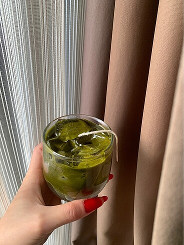 Beden beyaz Renk El yapımı matcha latte mum